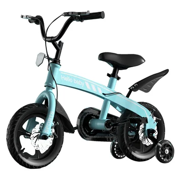 12-дюймовый студенческий велосипед с педалью для ног, встроенные детские спицы со вспомогательными колесами, Антискальбом из высокоуглеродистой стали