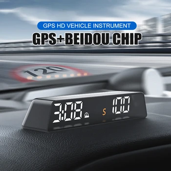 2023 Приборная Панель GPS HUD Gague Цифровой Спидометр Время Компас Высота Подключи и Играй Электронные Аксессуары для Всех автомобилей