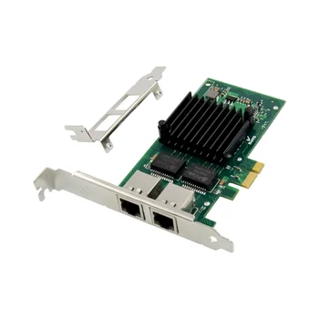 I350AM2 чип PCI-E Гигабитный двухпортовый настольный ПК проводная сетевая карта I350-T2 сервер