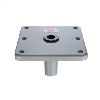 Алюминиевое крепление для лодочного сиденья Attwood Swivel-Eze Lock'N-Pin на подставке - основание 7 x 7 дюймов, 3/4 дюйма