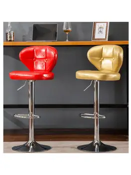 Барный стул на стойке регистрации подъемный стул высокий табурет домашний барный стул современный минималистичный барный стул легкий высокий табурет с роскошной спинкой