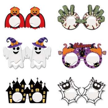 Бумажные стаканы на Хэллоуин, пауки, ведьмы, тыквы, реквизит для детских фотографий, розыгрыш призрачной вечеринки С Днем Хэллоуина