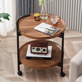 Диван-стол, приставные столики для гостиной, Передвижной столик на колесиках, журнальный столик, современные креативные прикроватные тумбочки, Стеллаж для хранения Дизайнерской мебели