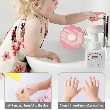 Дозатор мыла в цветочном стиле, 250 мл, Увлажняющая Цветочная пена, Дезинфицирующее средство, принадлежности для рук, для ванной, для путешествий, Детское мыло для рук G7u1