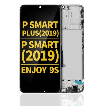ЖК-экран с заменой рамки для Huawei P Smart Plus (2019)/P Smart (2019)/ Enjoy 9S (отремонтированный) (черный)