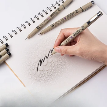 Линия пера Cherry Blossom, рисунок от руки, Рисунок комиксов, Водонепроницаемая ручка для подписи, стилус по краю.