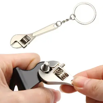 Многофункциональный мини-ключ-брелок Ручной инструмент, челюстной ключ, брелок для ключей, универсальный разводной ключ, инструменты для специальных подарков Оптом