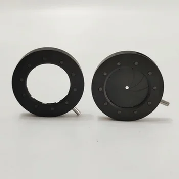Модуль ручной диафрагмы с регулируемой диафрагмой 1-18 мм, встроенная ирисовая диафрагма для фотографирования с помощью оптико-механического инструмента микроскопа