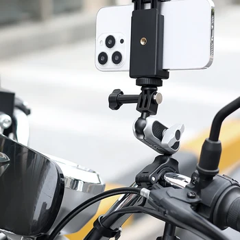 Мотоцикл Велосипедный Руль Зеркальный Кронштейн для Крепления Gopro Hero 11 10 9 8 7 Держатель Велосипедной Экшн-Камеры Для DJI OSMO Insta360