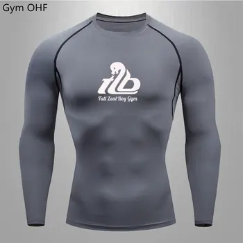 Мужские колготки для бодибилдинга с внутренним швом, мужская компрессионная боксерская футболка для восстановления мышц