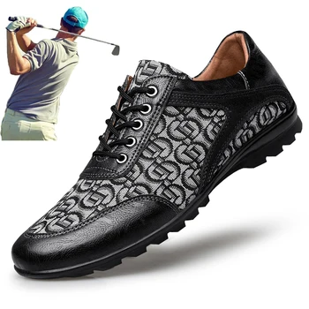 Новая Обувь для гольфа Lxury С Шипами, Мужские Кроссовки Для Гольфа Размера Плюс 37-48, Дышащая Обувь для ходьбы для Игроков в гольф, Нескользящие Спортивные Кроссовки