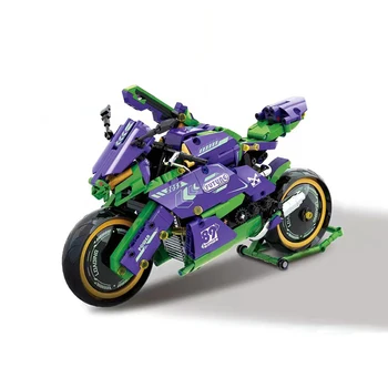 Новый MOC Высокотехнологичный мотоцикл Строительные блоки Сборка модели технического спортивного автомобиля Кирпичи Игрушки для мальчиков Рождественский подарочный набор