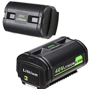 Новый Литий-ионный аккумулятор емкостью 40 В 6,0 Ач для Аккумуляторных Электроинструментов Ryobi 40 Volt Mower Collection OP4040 OP4050A Battery