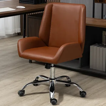 Офисное кресло для учебы с акцентом, Дизайнерская гостиная Lazyboy, Роскошное офисное кресло на колесиках, Удобный шезлонг-бюро, мебель для дома HDH