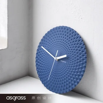 Синие настенные часы в минималистичном стиле для гостиной, большие бесшумные Металлические настенные часы современного дизайна Reloj Pared Grande Digital Decor Для дома