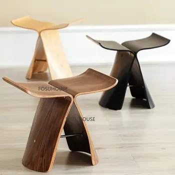 Современный журнальный столик из массива дерева для кофейни, мебель для столов с бабочками, индивидуальный дизайн, креативные столы для дома в гостиной