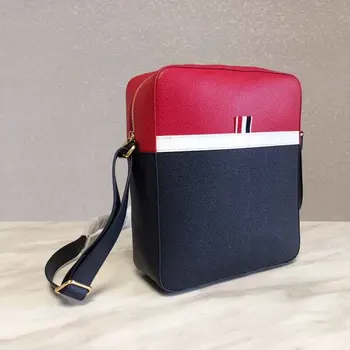 Сумка через плечо TB THOM, черная, красная, в стиле пэчворк, сумки Корейского дизайна, роскошный бренд, повседневная ретро-сумка большой емкости