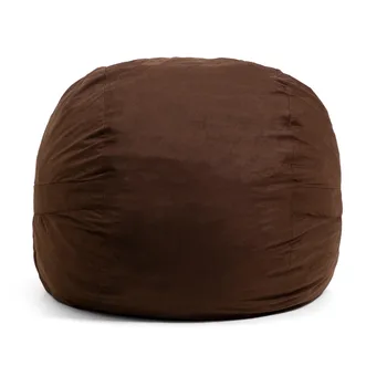 Чехол для стула Big Joe Fuf Large Bean Bag Только Lenox 4ft Cocoa, который легко носить с собой куда угодно, диваны-мешки для фасоли