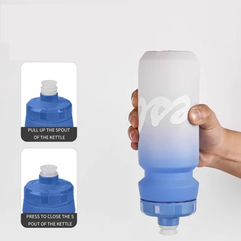 ESLNF MTB Дорожная велосипедная бутылка для воды Спорт на открытом воздухе Пластиковая Портативная бутылка для напитков большой емкости 650 МЛ Велосипедная бутылка для воды Велосипедная бутылка