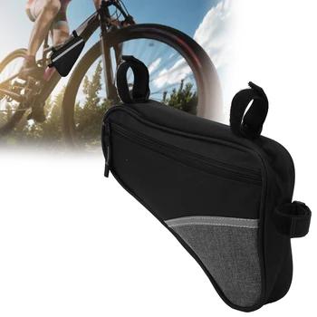 Треугольная сумка для передней рамы велосипеда, водонепроницаемая передняя балка, сумка для хранения большой емкости, Велоспорт